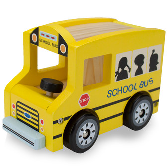 Wooden Wheels School Bus TVEH-006