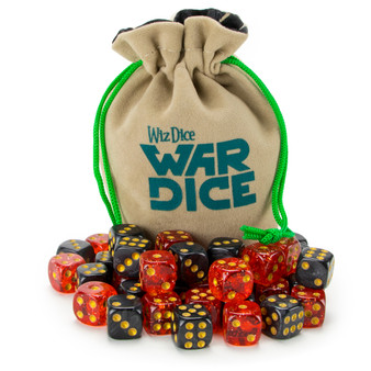 Set Of 40 12Mm War Dice, Blood & Oil GDIC-2001