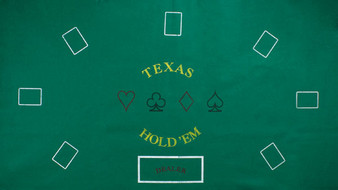 Texas Hold 'Em Felt Layout GFEL-001