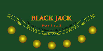 Blackjack Sublimation Felt GFEL-201