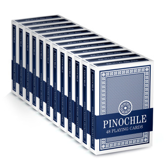 12 Blue Decks Of Pinochle Playing Cards GCAR-102*12