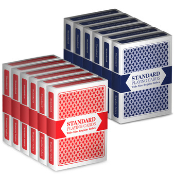 12 Decks (6 Red/6 Blue) Brybelly Cards (Wide/Standard) GCAR-201