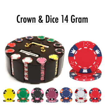 300 Ct - Pre-Packaged - Crown & Dice 14 G - Wooden Carousel CSCD-300C