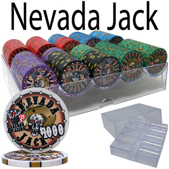 Pre-Packaged - 200 Ct Nevada Jack 10 G Chip Set Acrylic Tray CSNJ-200AC
