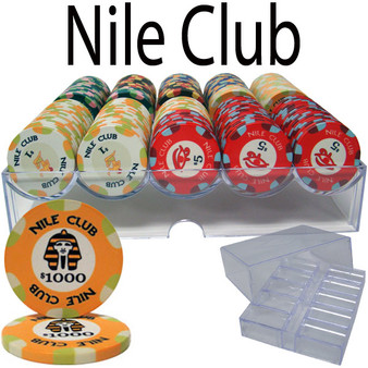 200 Ct Standard Nile Club Chip Set In Acrylic Tray CSNI-200AC