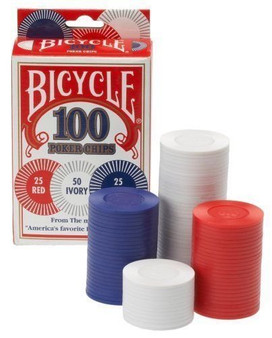 Bicycle 2G Poker Chips, 100-Pack GUSP-410