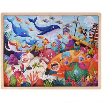 Ollie And Mr. Noodle: Deep Sea Diving Jigsaw Puzzle TPUZ-904