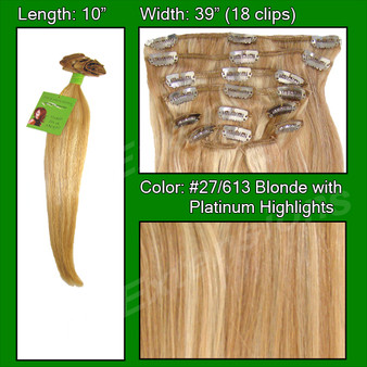 #27/613 Golden Blonde W/ Platinum Highlights - 10 Inch PRST-10-27613