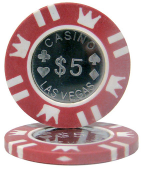 Roll Of 25 - Coin Inlay 15 Gram - $5 Chip CPCI-$5*25