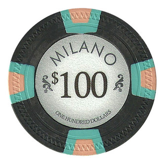 Roll Of 25 - Milano 10 Gram Clay - $100 CPML-$100*25