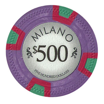 Roll Of 25 - Milano 10 Gram Clay - $500 CPML-$500*25