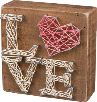 34620 String Art - Stacked Love - Set Of 2 (Pack Of 2)