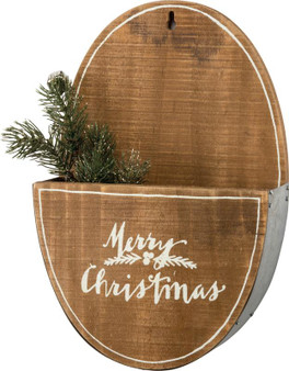 33646 Wall Pocket - Merry Christmas - Set Of 2 (Pack Of 2)