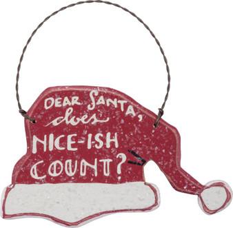 33639 Xmas Ornament - Dear Santa - Set Of 12 (Pack Of 2)