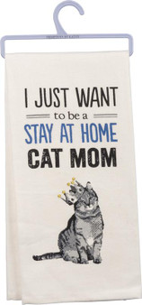33139 Dish Towel - Cat Mom - Set Of 3 (Pack Of 2)