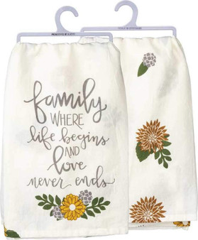 103689 Dish Towel - Love Never Ends - Set Of 6 (Pack Of 2)