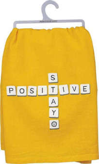 103093 Dish Towel - Stay Positive - Set Of 6 (Pack Of 2)