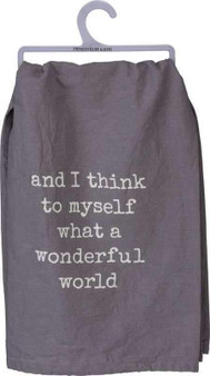 102949 Dish Towel - Wonderful World - Set Of 6 (Pack Of 2)