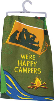 102744 Dish Towel - Happy Campers - Set Of 6