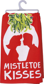 102735 Dish Towel - Mistletoe Kisses - Set Of 6
