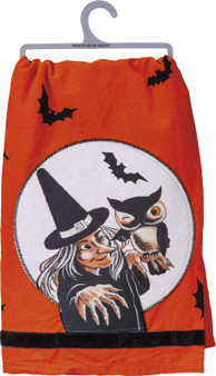 101770 Dish Towel - Witch - Set Of 3 (Pack Of 2)