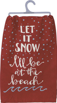 100526 Dish Towel - Let It Snow - Set Of 6 (Pack Of 2)