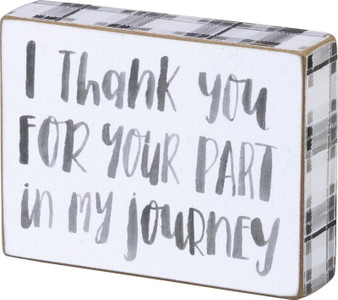100223 Block Sign - My Journey - Set Of 4 (Pack Of 2)