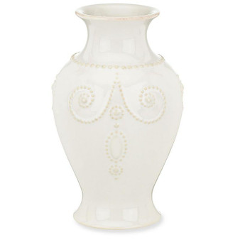 French Perle White 8" Bouquet Vase (858818)