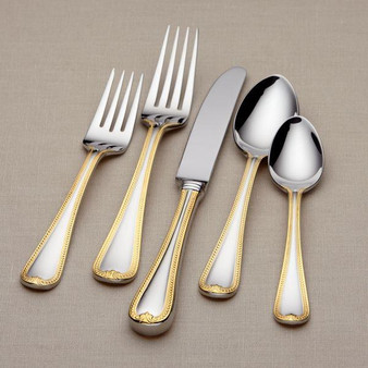 Vintage Jewel Gold 5-Piece Flatware Place Setting Set (6056188)