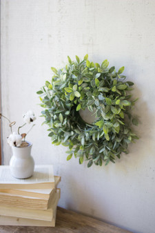 Decorative Artificial Sage Wreath 24" Dia.