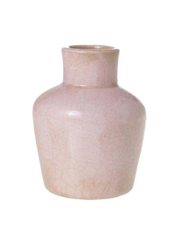 Pink Ceramic Floral Vase - 7"