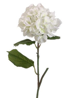 Artificial Silk Hydrangea Flower In Cream (Bundle Of 2)