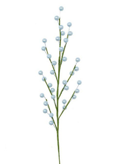 Artificial Spring Berry In Blue - 19" (Bundle Of 12)