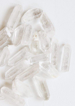 25 Pieces Of Natural Quartz Crystal Points - .5-2" Long