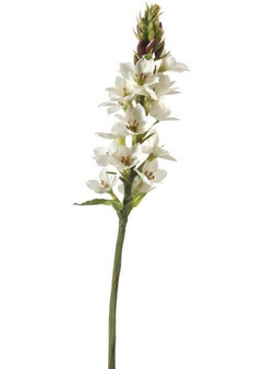 Dwarf Delphinium Fake Wildflower Stem In White (Bundle Of 3)