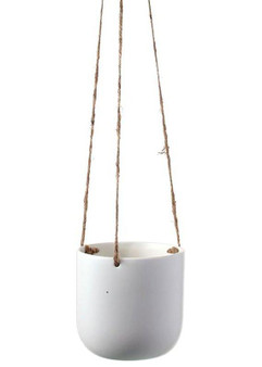 Hanging Planter In Ivory - 5"