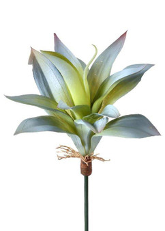 Blue Grey Plastic Agave Succulent Pick - 9" Tall