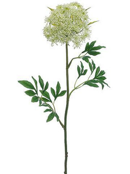 Fake Flowers Cream Green Queen Anne'S Lace (Bundle Of 2)