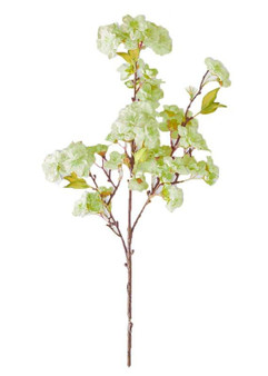 Green Artificial Cherry Blossoms - 19" (Bundle Of 2)