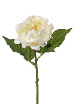 Artificial Flowers Princess Peony Pick In Cream - 13" Tall (Bundle Of 3)