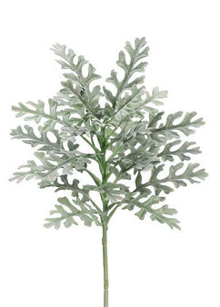 Artificial Dusty Miller Spray In Frosted Green - 19" Tall (Bundle Of 2)