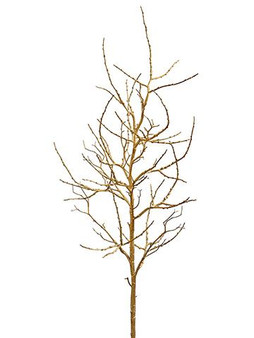 Gold Fake Plastic Holiday Twig Branch Centerpiece - 49" Tall