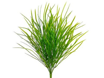 18" Wild Willow Grass Bush With 204 Leaves Green Light 24 Pieces PBG204-GR/LT