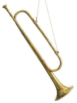 21" Trumpet Ornament Antique Gold 8 Pieces XN6914-GO/AT