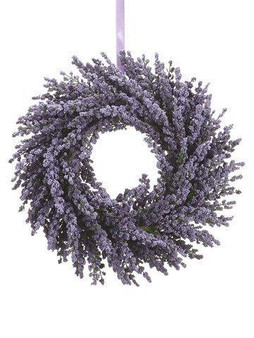 13" Lavender Wreath Two Tone Lavender 6 Pieces FWL313-LV/TT