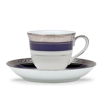 Cobalt Platinum 3-Oz After Dinner Cup And Saucer (4170-431)