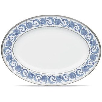 Sonnet In Blue 16" Oval Platter (4893-414)