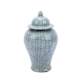 Crackle Celadon Temple Jar - M (1834M)