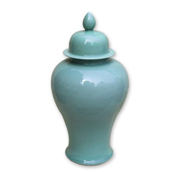 Celadon Green Temple Jar Large (1833)