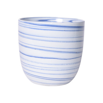 Marble Blue Porcelain Orchid Pot (1345-MB)